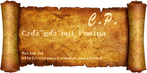 Czégényi Pamina névjegykártya